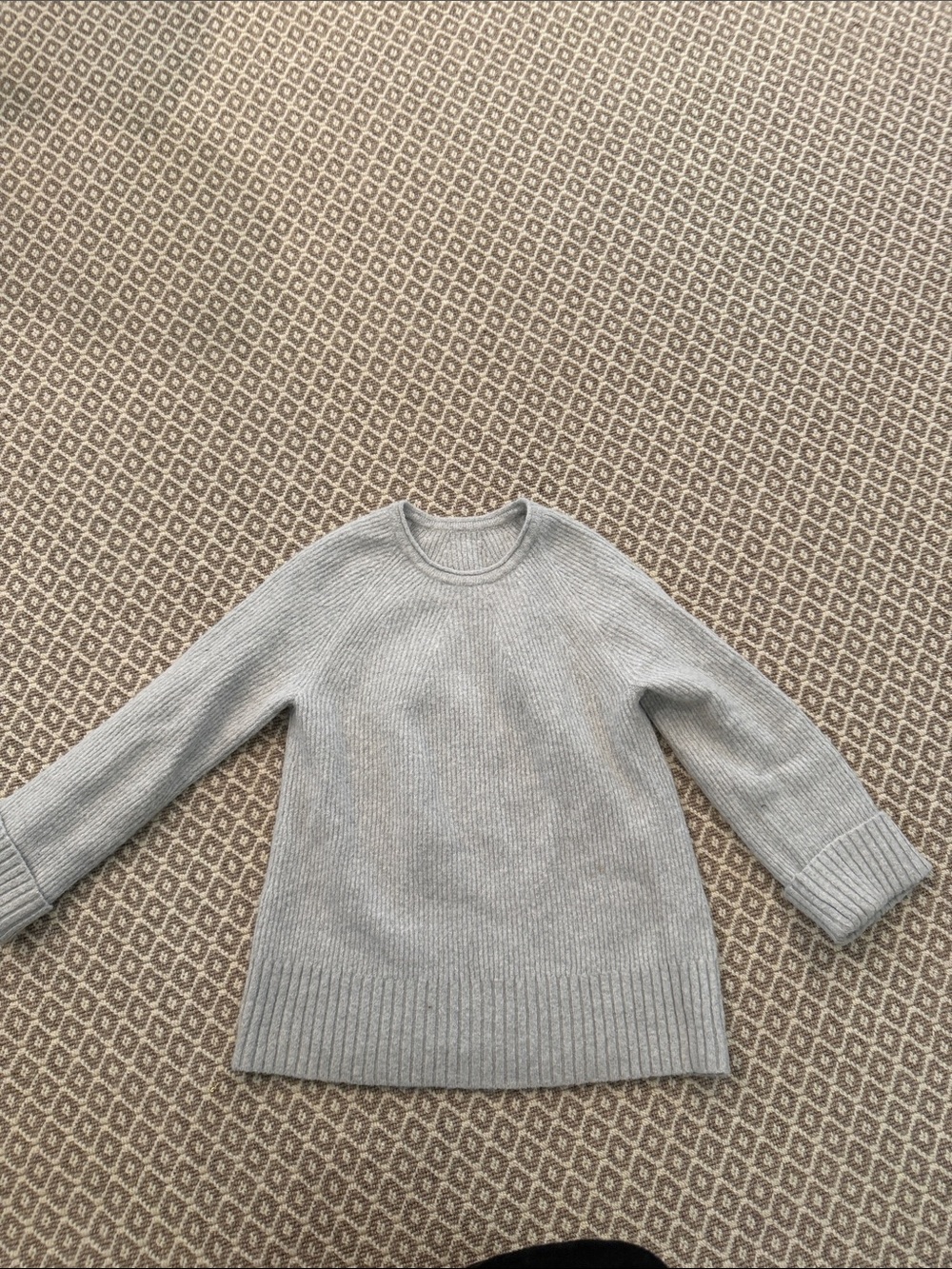 lululemon athletica Light Gray Crewneck Sweater
